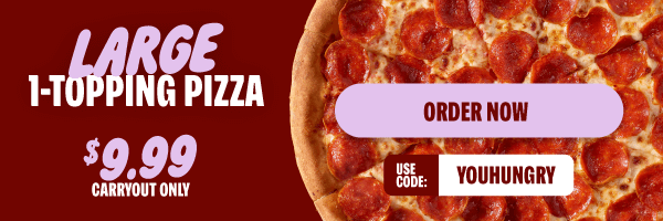 Large 1-Topping $9.99 Carryout only